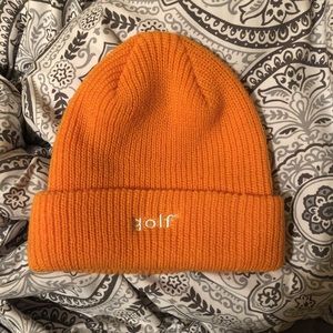Golf wang orange “golf” beanie